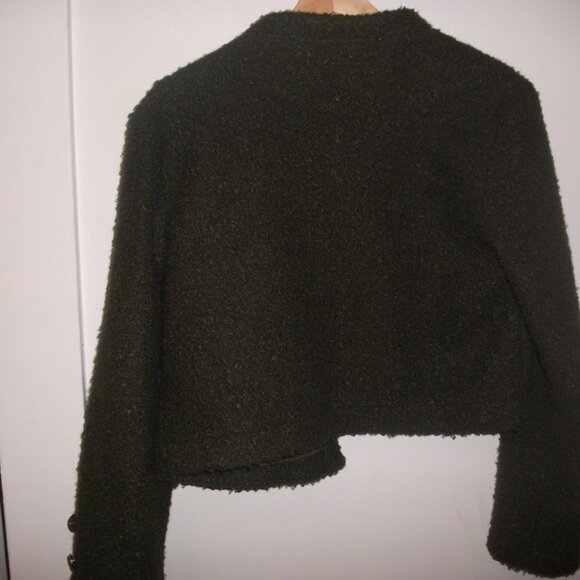 Vintage Cropped Jacket, Green Small - Picture 8 of 8